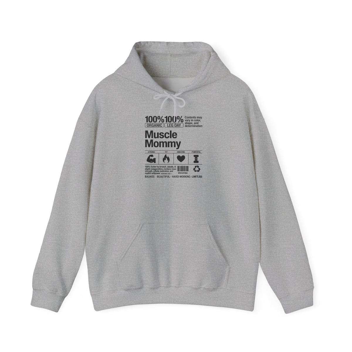 Muscle Mommy Gym Hoodie, Bodybuilding Sweatshirt for Women, Funny Weightlifting Gift, Gym Mom Shirt, Sports Mom Hoodie, Fitness Apparel