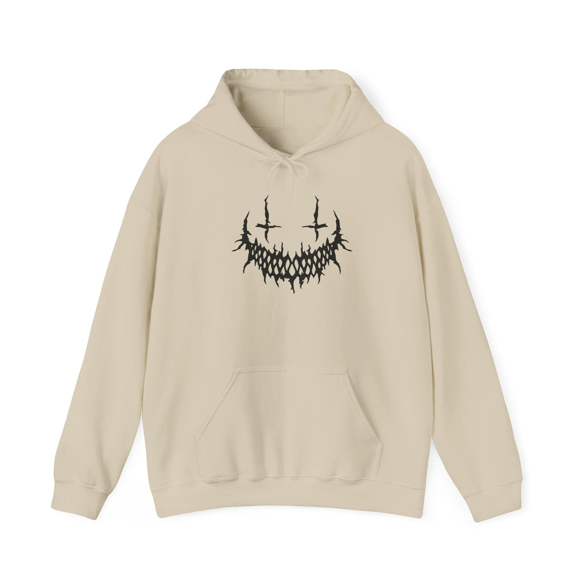 Emo hoodie for Men Women Goth Unisex Horror Face Grunge Edgy Gothic Creepy Graphic Design hoodie sweatshirt with hood Gift for Halloween