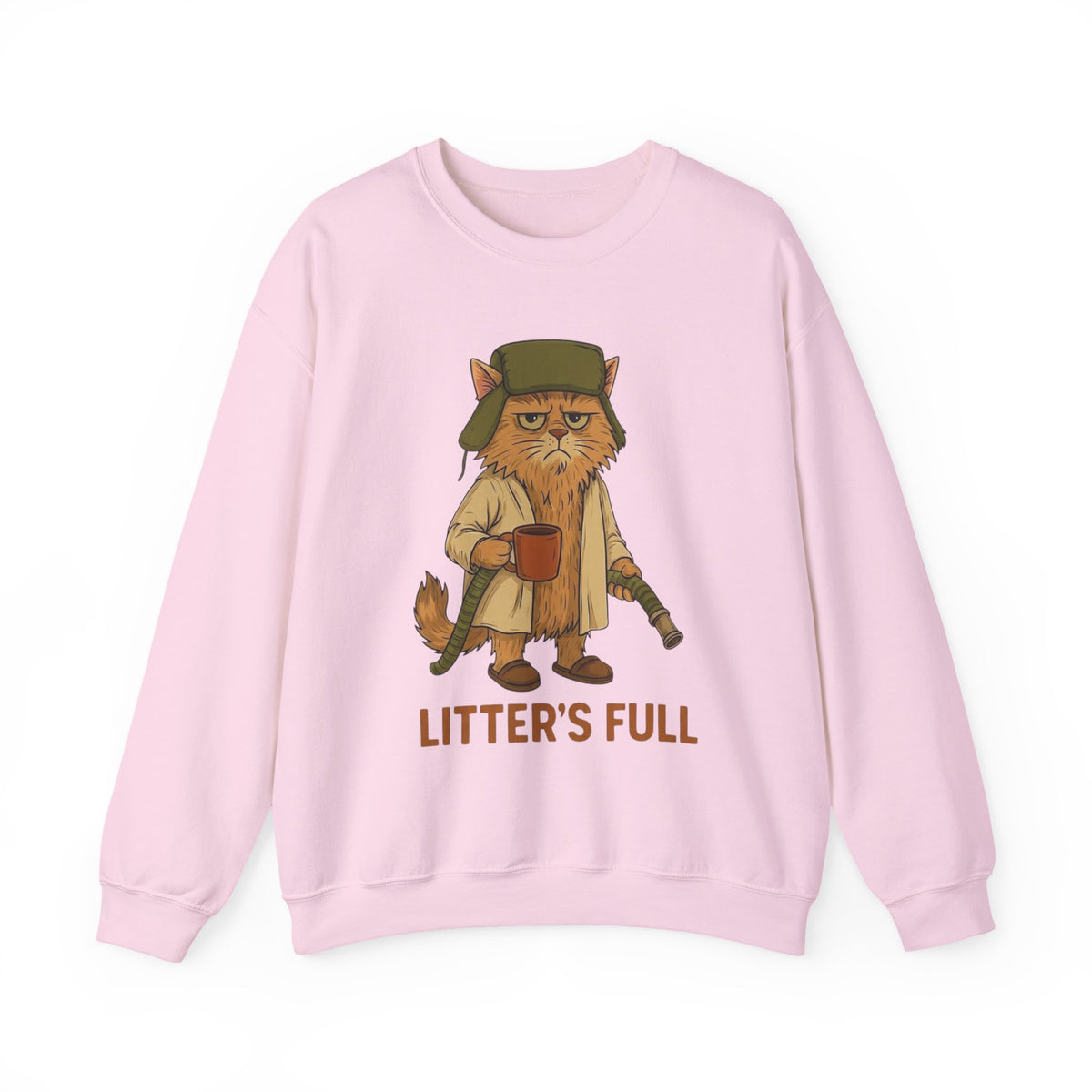 Litter's Full Christmas Vacation Cat Sweatshirt, National Lampoon's Vacation Xmas Tee