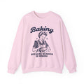 Baking Because Murder Is Wrong Sweatshirt, Funny Baking Tshirt, Baking Shirt, Gift for Bakers, Baker Gift, Baking Tee, Baking Gift for Mom