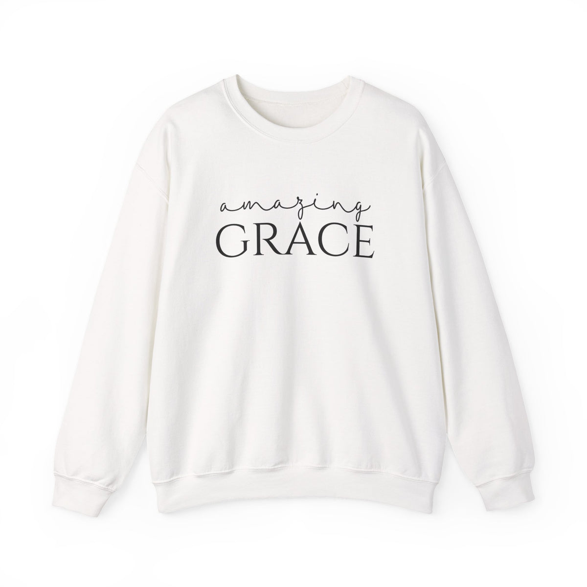 Amazing Grace Christian Sweatshirt, Faith Based Sweater, Religious Faith Cross Church Sweatshirt, Grateful Sweatshirt, Jesus Christ Gift