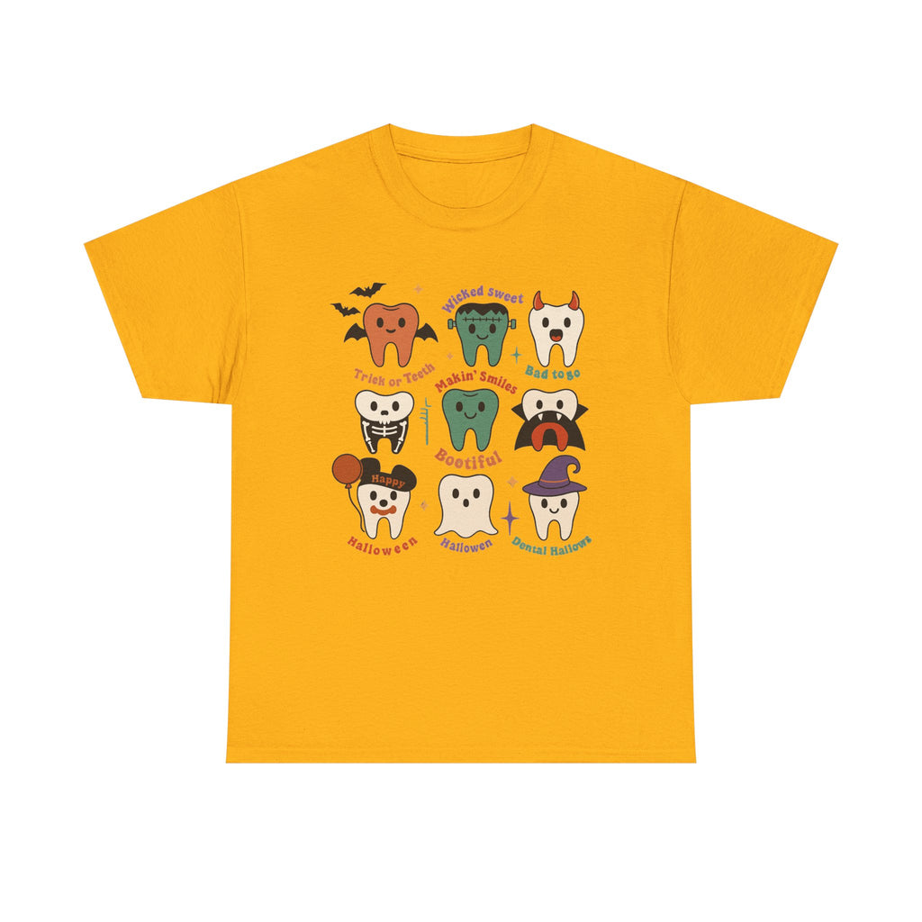 Cute Halloween Tooth Sweatshirt, Dental Hygienist Halloween Shirt, Dentist Appreciation Crewneck, Funny Tooth Costume T-shirt