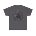 Octopus Graphic Tee - Intricate Sea Creature Design, Urban Style - Men's T-Shirt, High-Quality Print, Casual Wear by HarborIslandDecor