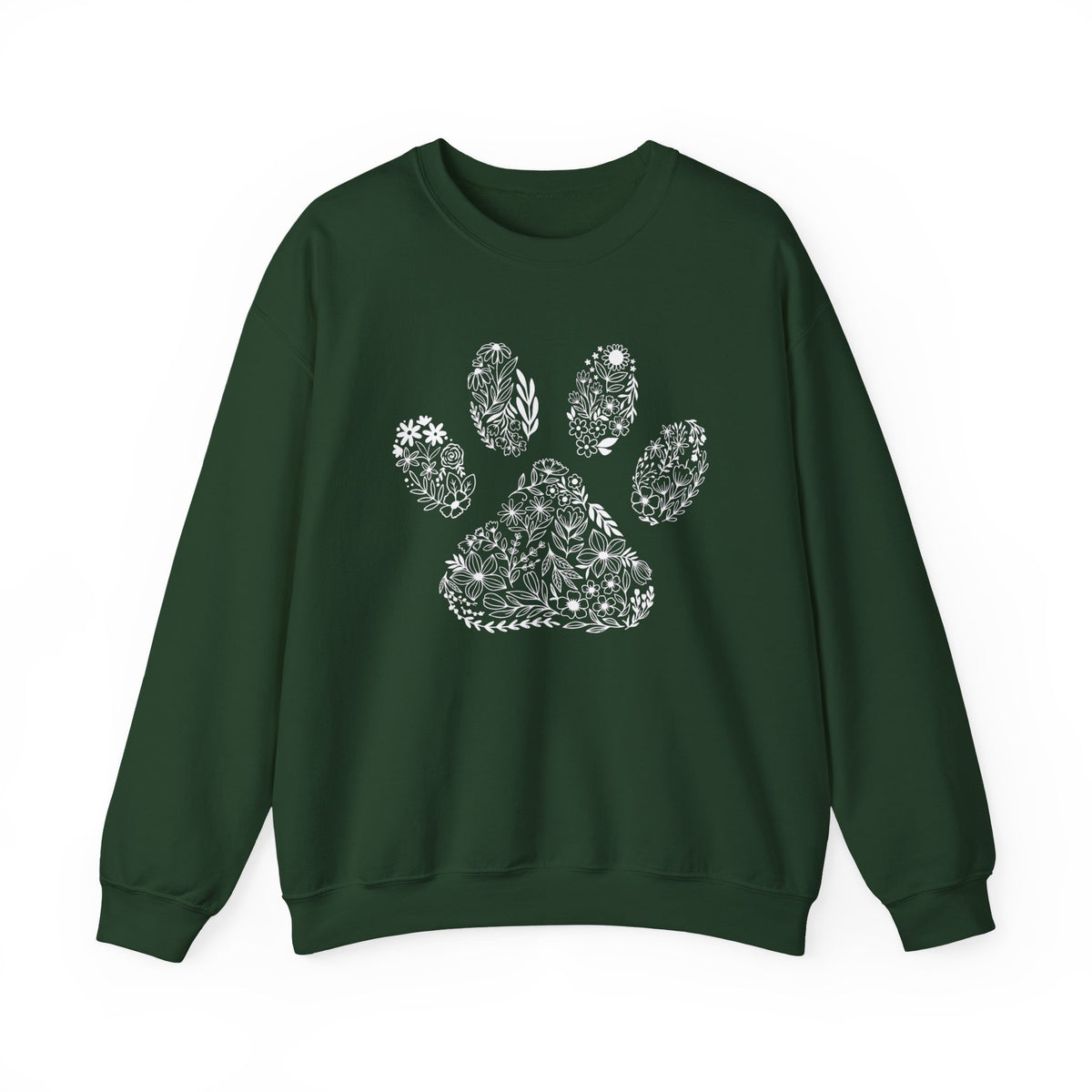 Dog Paw Sweatshirt, Dog Mom Sweatshirt, Floral Dog Paw Shirt, Dog Lover Sweatshirt, Dog Owner Shirt, Gift For Dog Mom, Cute Dog Mama T-Shirt