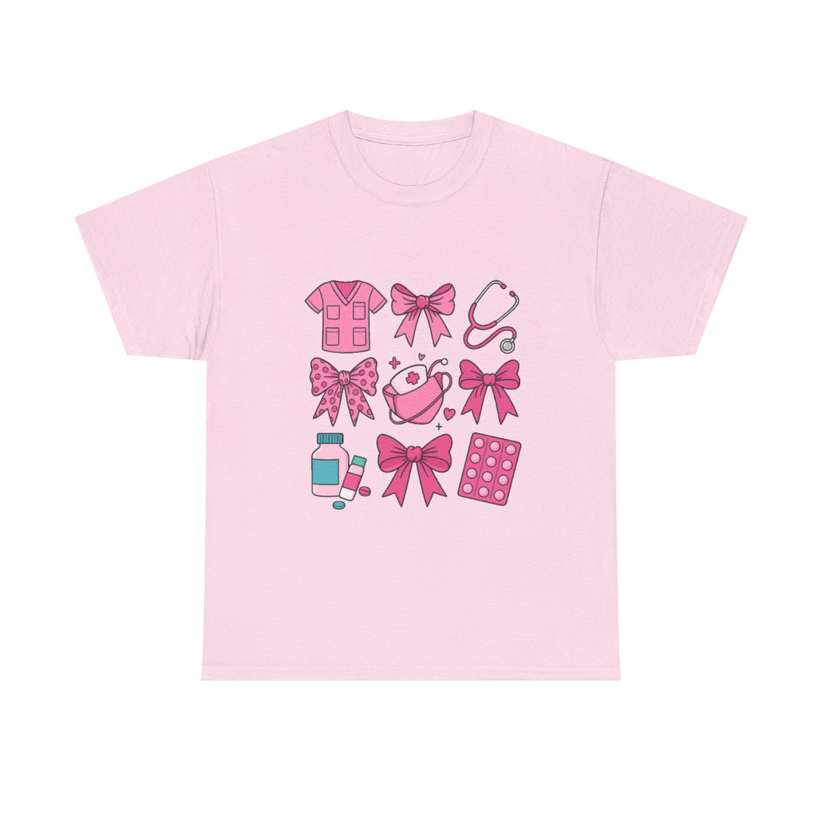 Nurse T-Shirt, Nurse Tees, Cute Nurse Shirts,New Nurse Gift,Pink Nurse Coquette Shirt, Coquette Bow Shirt, Coquette Nurse Shirt,Gift for her