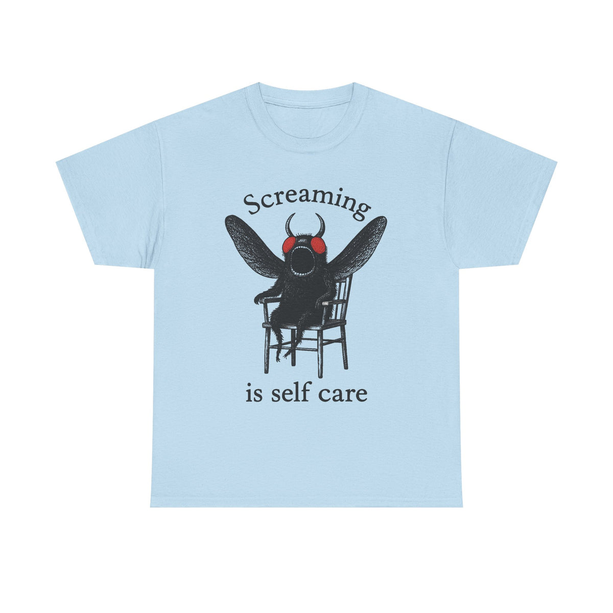 Mothman Screaming T-Shirt: Funny Cryptid Legend Tee