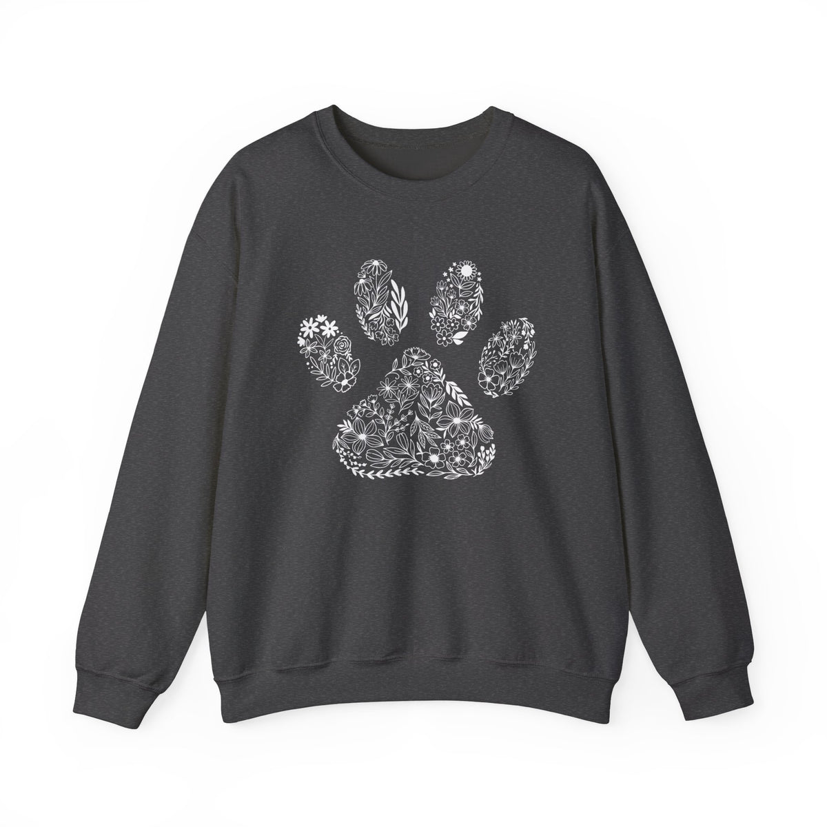 Dog Paw Sweatshirt, Dog Mom Sweatshirt, Floral Dog Paw Shirt, Dog Lover Sweatshirt, Dog Owner Shirt, Gift For Dog Mom, Cute Dog Mama T-Shirt