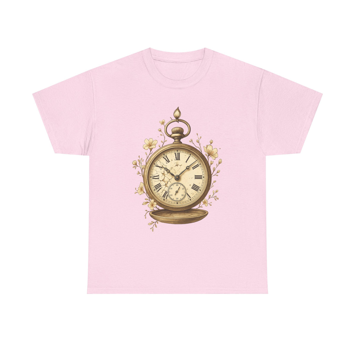 Vintage Clock T-Shirt: Soft Cotton Bella Storia Tee