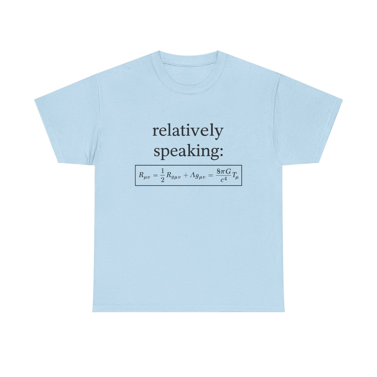 Einstein's field equation shirt - unisex - relativity theory - physics shirt, perfect for scientist or teacher gift