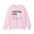 Virginia Girl Definition Sweatshirt, State Of Virginia Sweatshirt, Virginia Sweater, Long Distance Friendship Gift,Housewarming Gift For Her