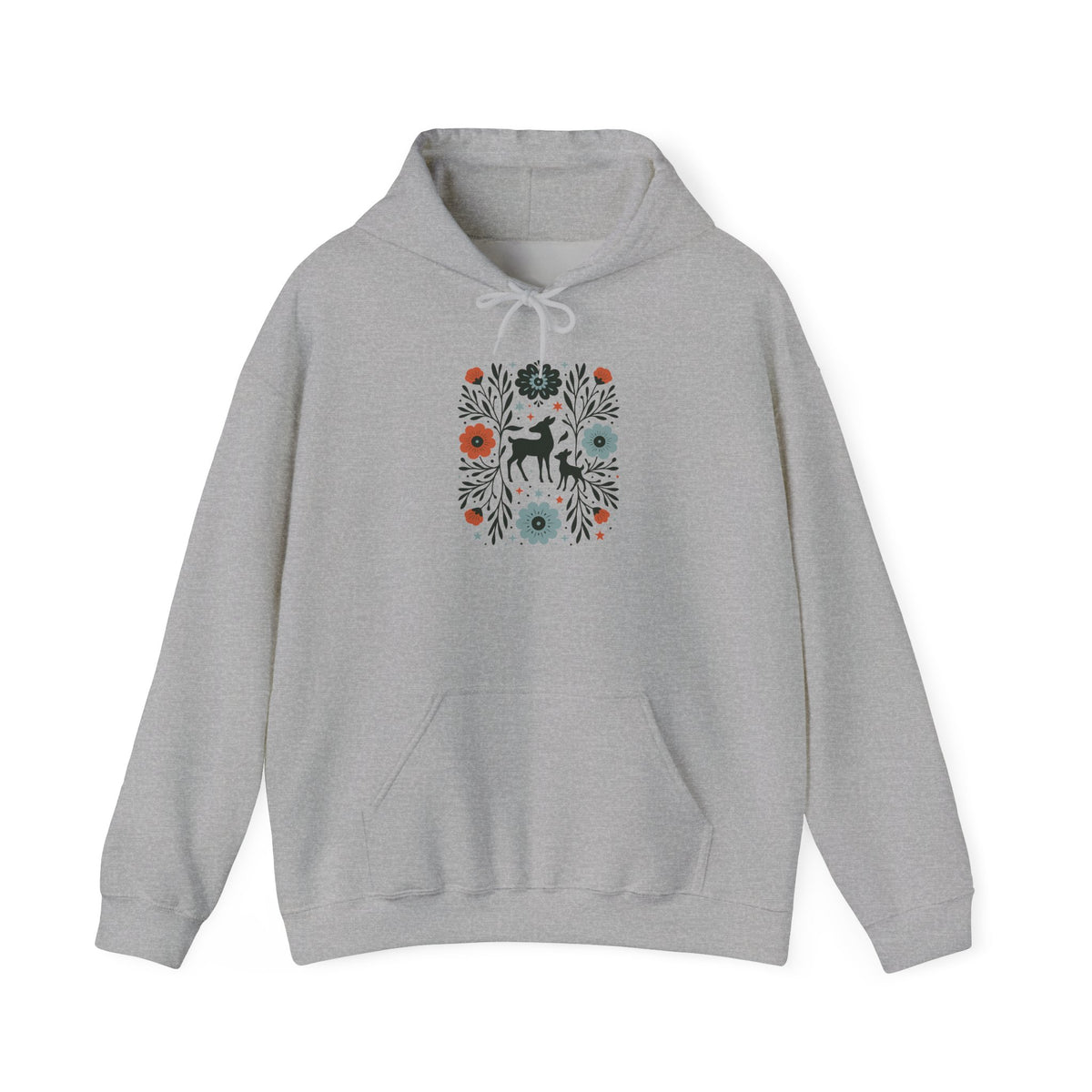 Bull Hoodie. Bull Gift. Floral Hoodie. Flower Hoodie. Bull Sweatshirt. Bull Lover Hoodie. Bull Lover Gift. Animal Hoodie. Animal Gift