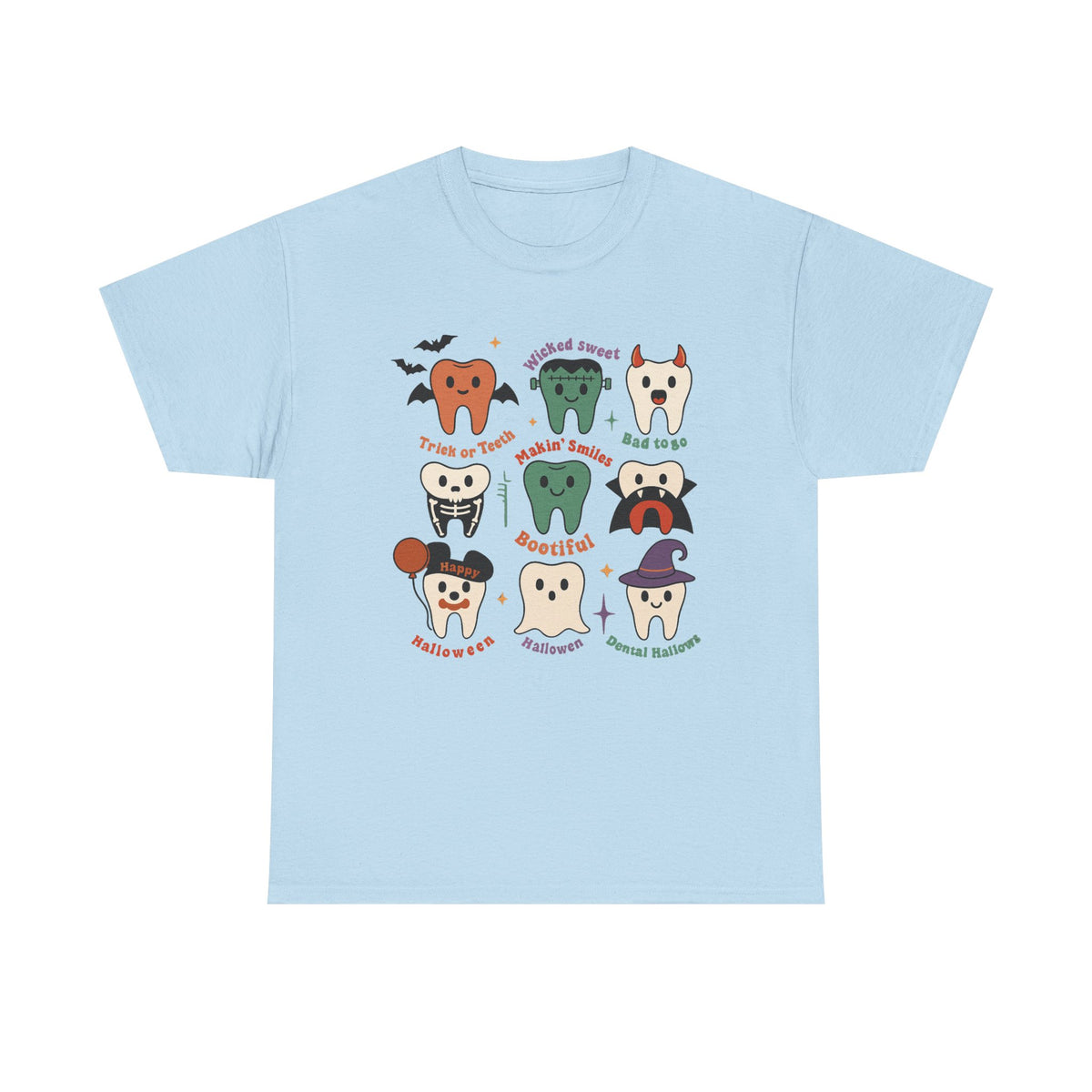 Cute Halloween Tooth Sweatshirt, Dental Hygienist Halloween Shirt, Dentist Appreciation Crewneck, Funny Tooth Costume T-shirt