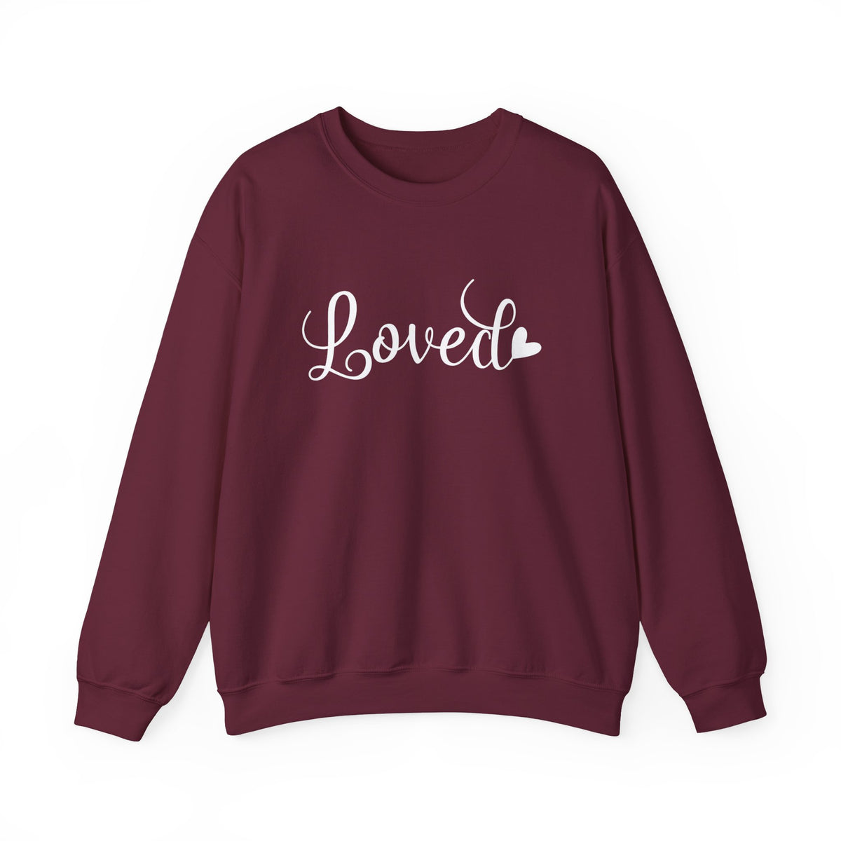 Loved Sweatshirt, Valentines Day Gift, Love Gift, Aesthetic Sweatshirt, Women Sweatshirt, Valentine Sweatshirt, Heart Sweatshirt
