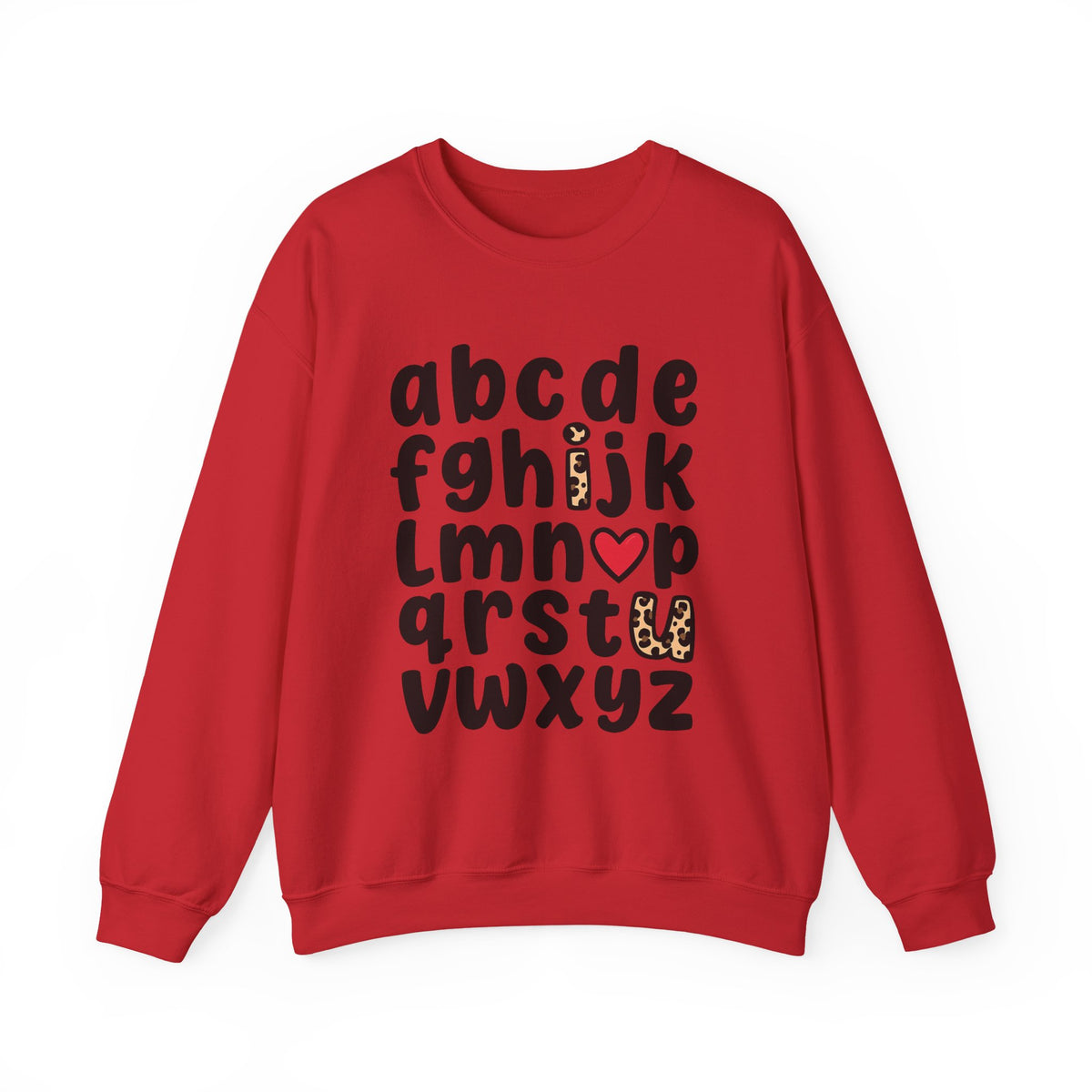 ABC I Love You Shirt, Teacher Sweatshirt, Valentine's  shirt, Alphabet Sweatshirt, Valentines Day Shirt,First Day of School Shirt,Valentines