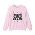 Not My Trash Not My Dumpster Sweatshirt, Mental Health Shirt, Cute Funny Sayings T Shirt, Cute Baby Raccoon Shirt, Trashy Raccoon Shirt