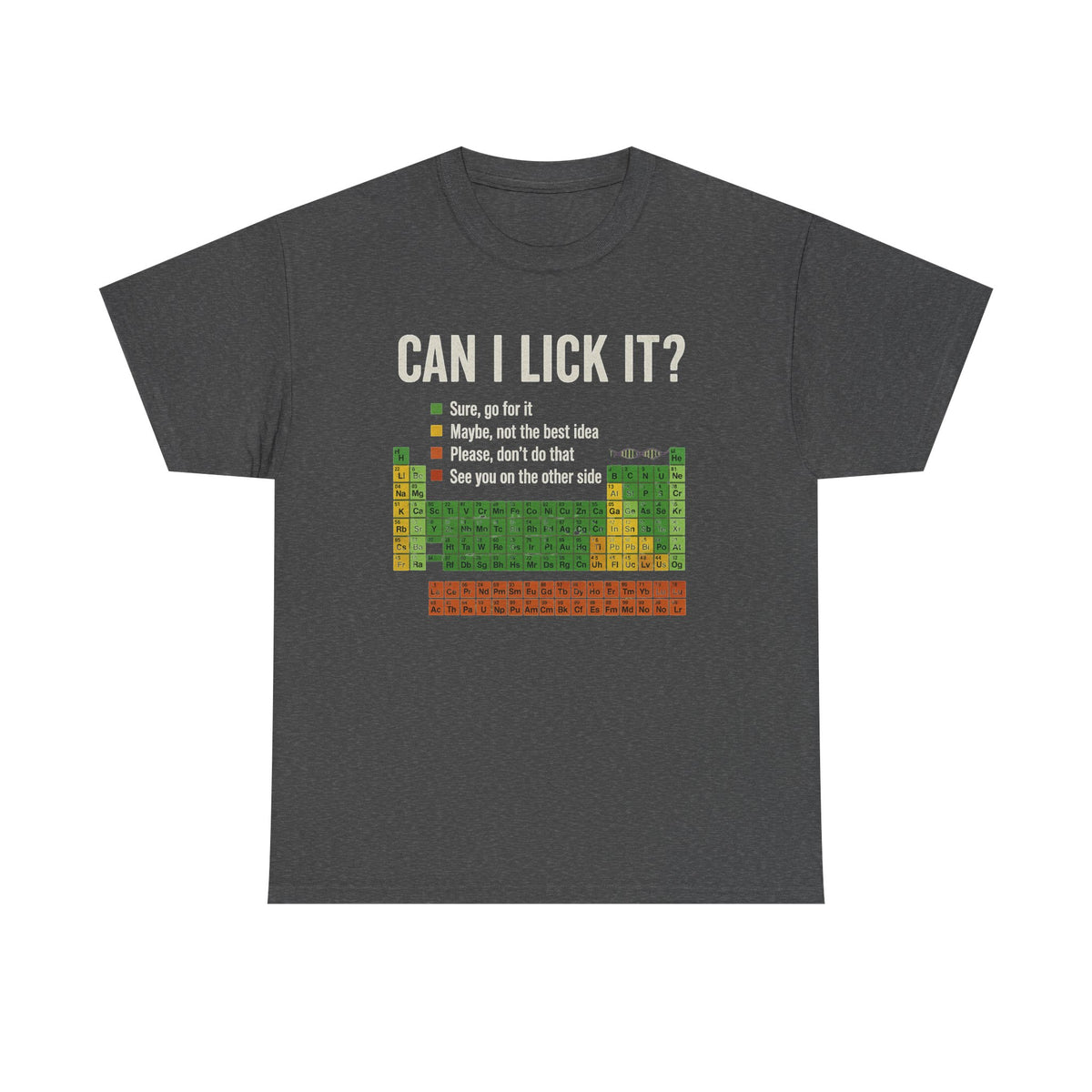 Can I Lick It Shirt, Periodic Table Shirt, Funny Chemistry Shirt, Elements Table Funny Shirt, Science Shirt, Scientist Gift