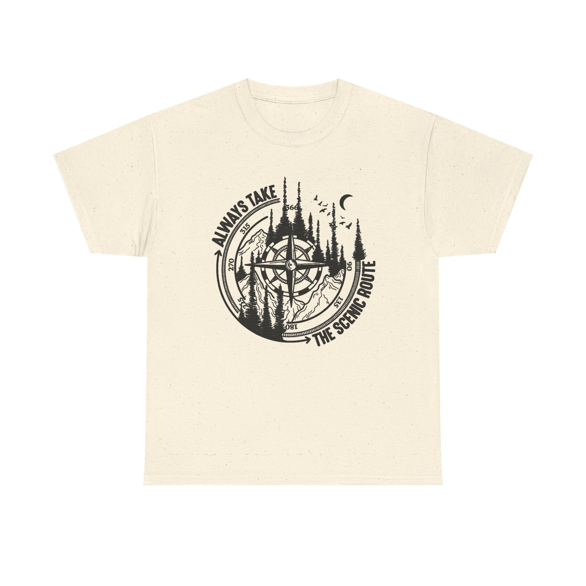 Always Take The Scenic Route Shirt, Camping Shirt, Nature Shirt, Crew Shirt, Route Shirt, Adventure Shirt, Nature Lover Gifts, Mountain Tee
