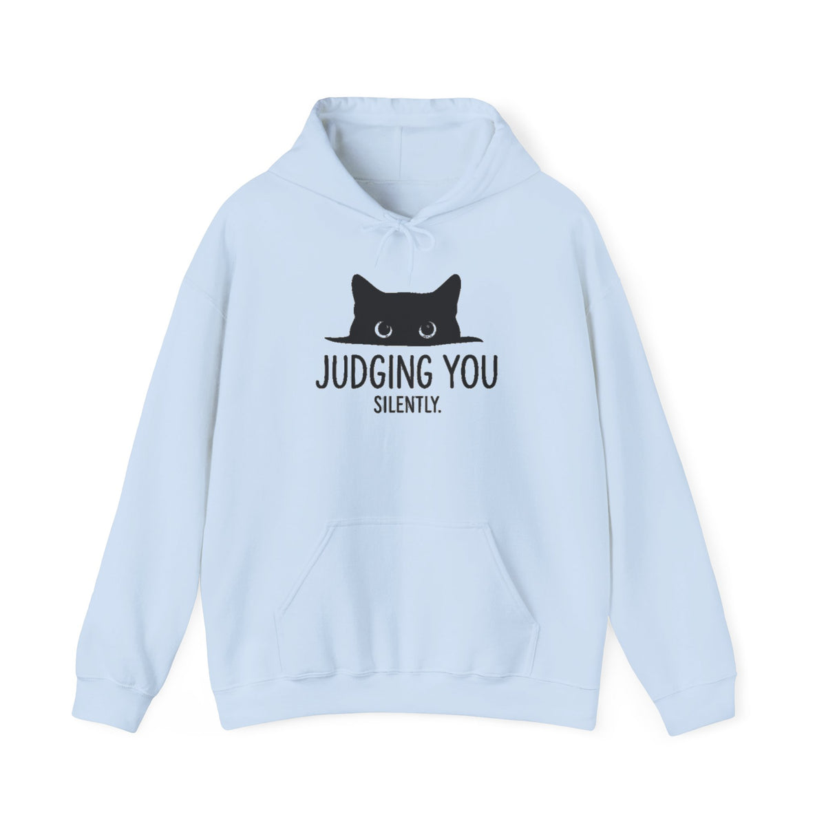 Black Cat Hoodie, Judging You Silently Hoodie,  Cute Cat Hoodie, Cat Peeking Hoodie, Womens Funny Hoodie, Gifts for Cats Lover, Cat Mom