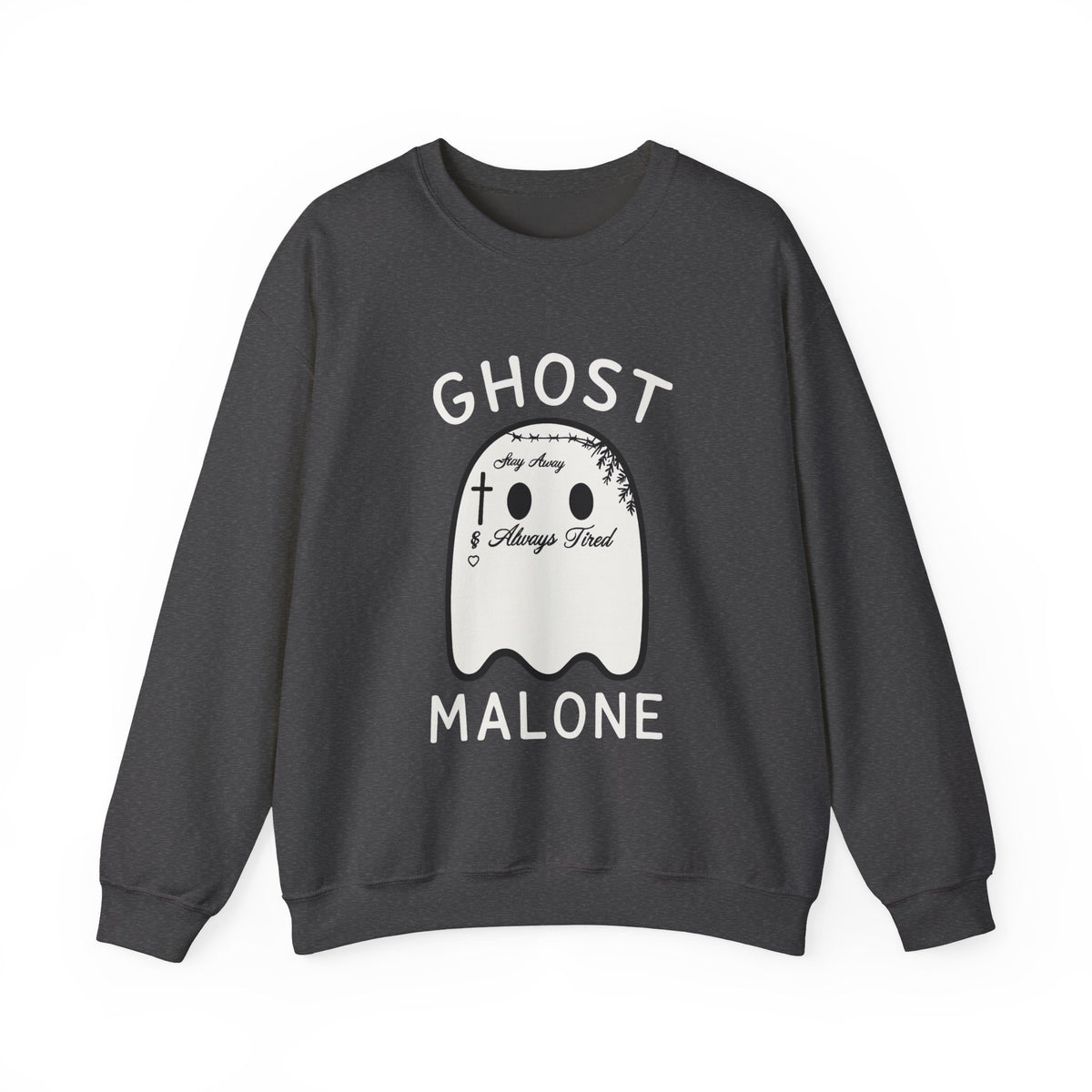 Ghost Malone Sweatshirt, Halloween Sweatshirt, Cute Ghost Sweat, Funny Halloween Crewneck,  trendy sweatshirt, halloween shirt, women tee