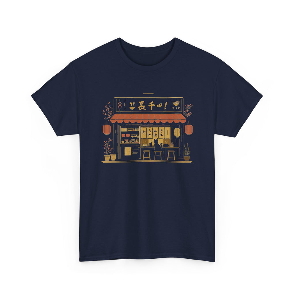 Cat Lover shirt, Ramen Shop Tee, Japanese Cat Shirt, Cute Animal Graphic Top, Kitty Design Apparel, Kawaii, Japanese noodle shop, Japan
