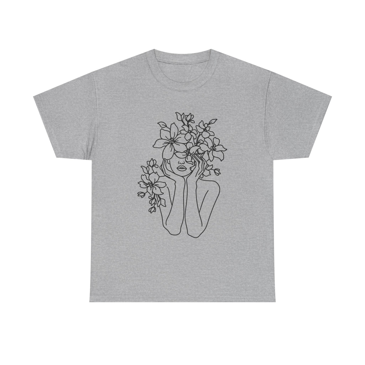 Boho Abstract Shirt, Floral Line Art Shirt, Silhouette Shirt, Minimalist Graphic Tee, Abstract T-Shirt, Boho Modern Tee, Line Drawing Shirt