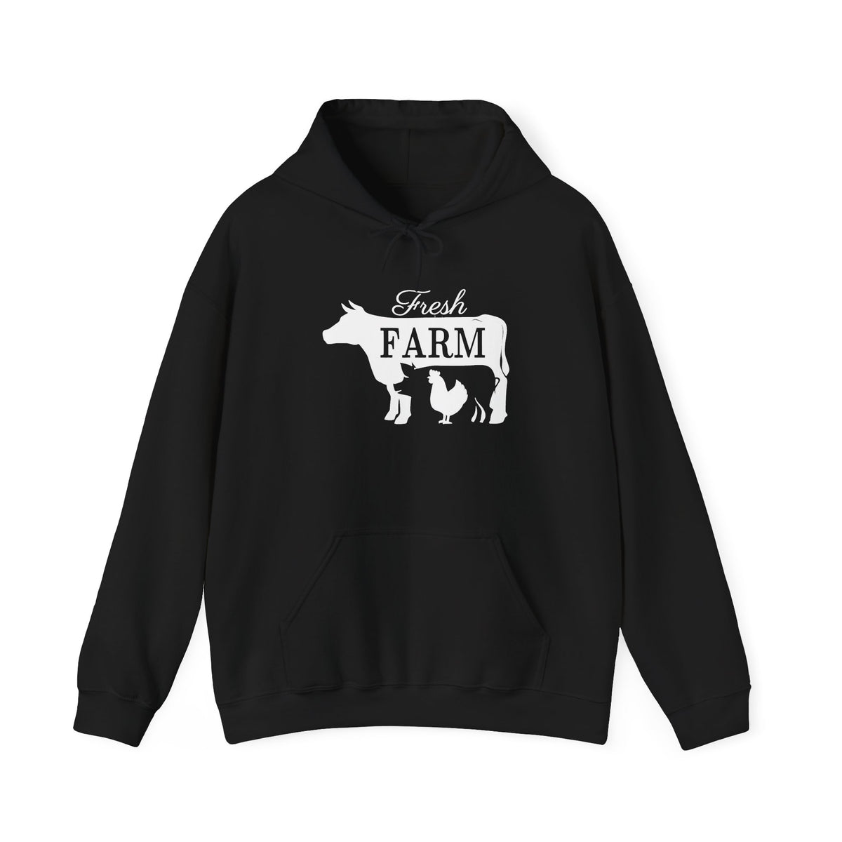 Farm Fresh Hoodie, Farm Animals Hoodie, Holiday Sweatshirt, Farm Hoodie, Farmer Hoodie, Cow Hoodie, Pig   Hoodie, Chicken Sweater