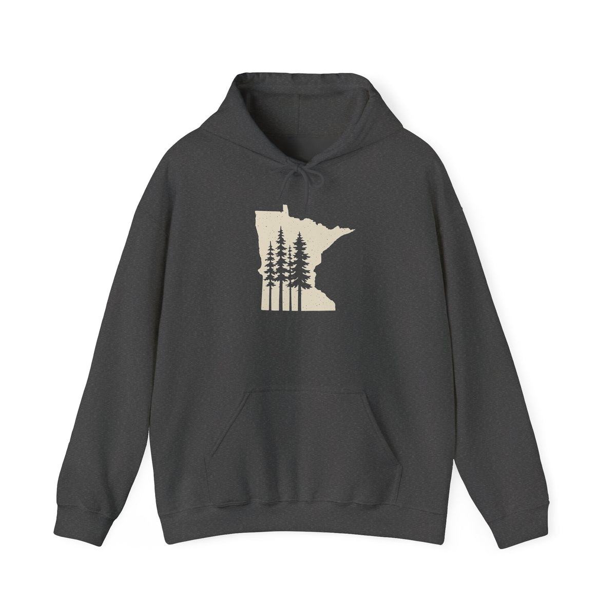 Minnesota State Silhouette Hoodie: Up North Camping Sweatshirt