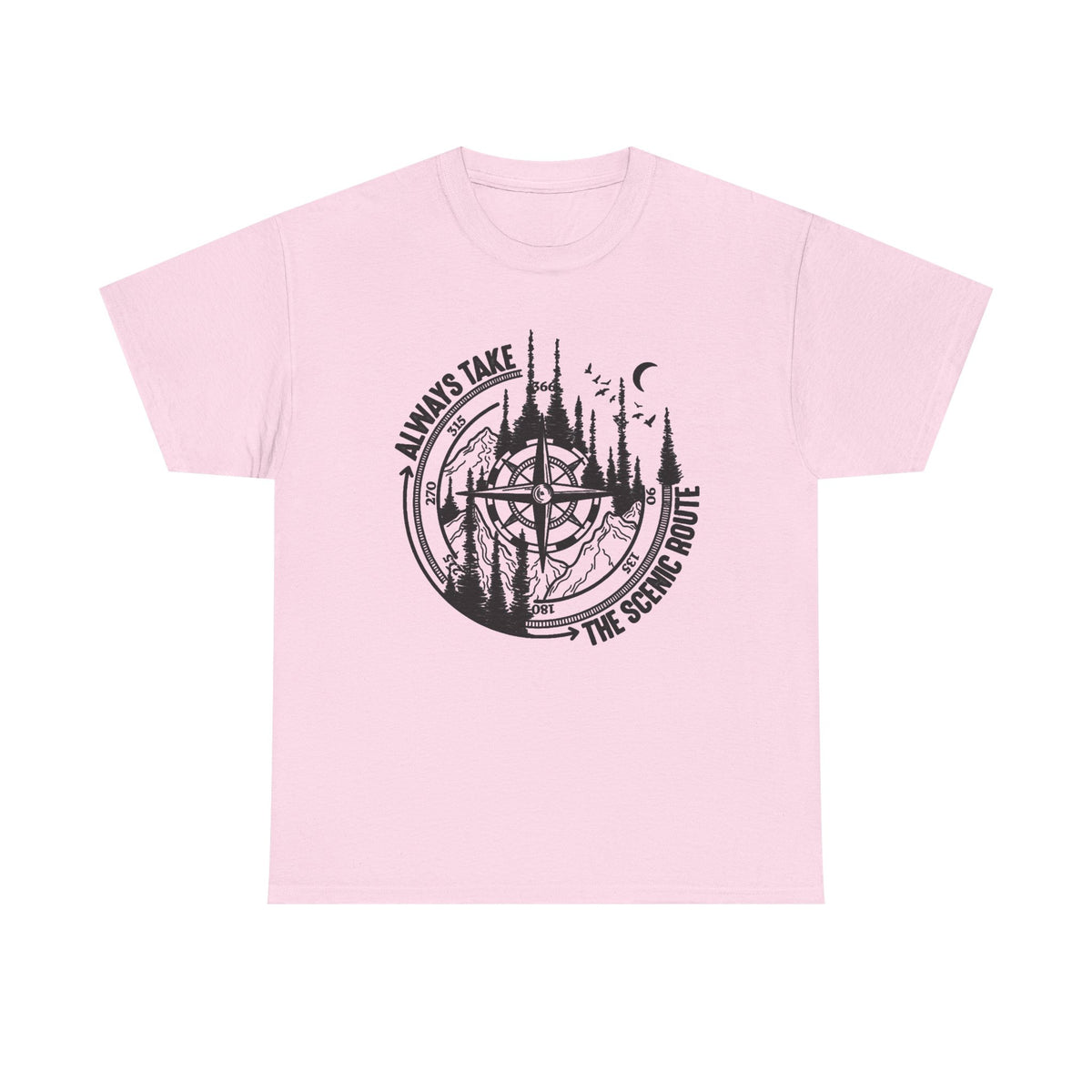 Always Take The Scenic Route Shirt, Camping Shirt, Nature Shirt, Crew Shirt, Route Shirt, Adventure Shirt, Nature Lover Gifts, Mountain Tee