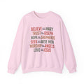 Christian Christmas Sweatshirt, Christmas Faith Sweatshirt, Believe Like Mary Tee, Love Like Jesus Christmas Shirt, Religious Holiday Shirt