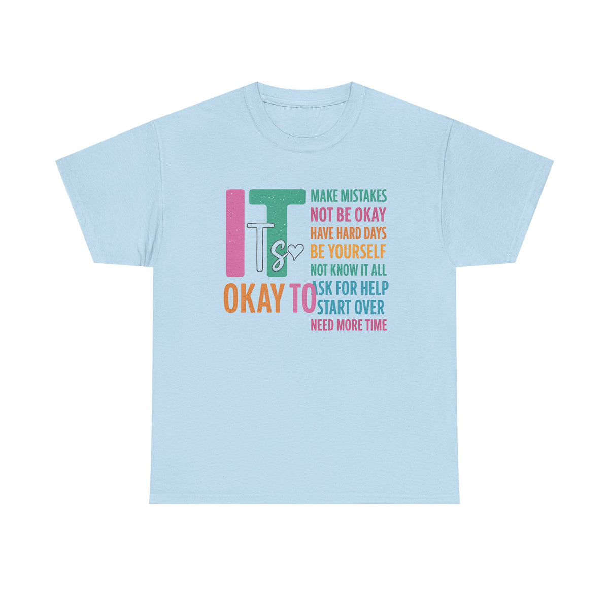 It's Okay To Make Some Mistakes Shirt ,Mental Health Shirt ,Motivational Shirt, Mental Health Matters, Motivational Shirt ,It's Okay To