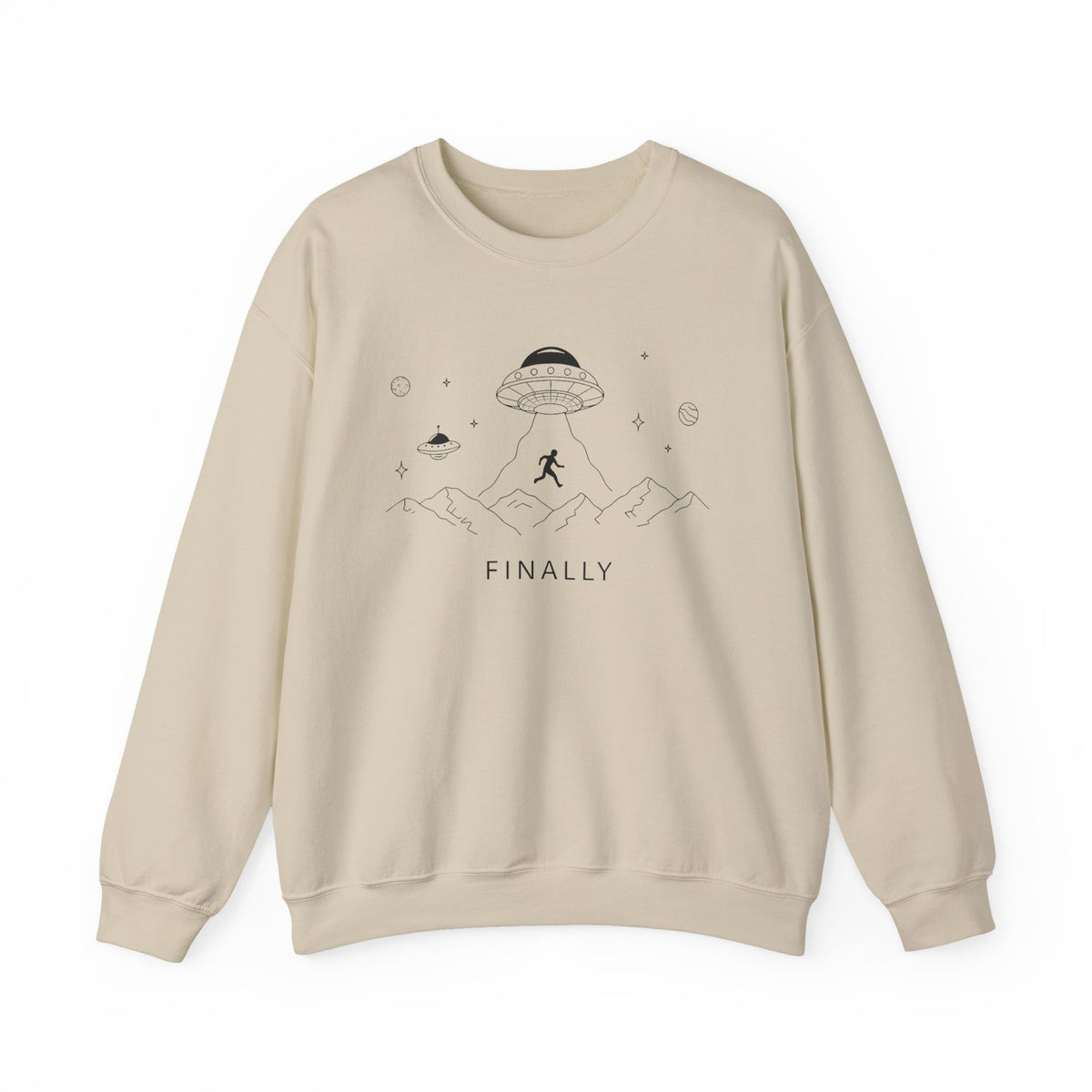 Alien Sweatshirt, UFO T-shirt, Alien Abduction Hoodie, Alien Finally Space Shirt, Alien Invasion Sweatshirt