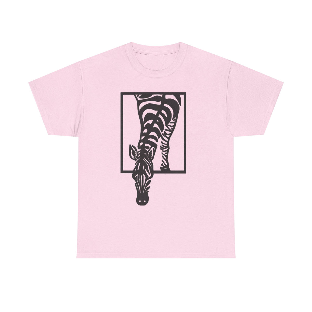 Abstract Zebra Graphic Tee: Boho Modern Art T-Shirt