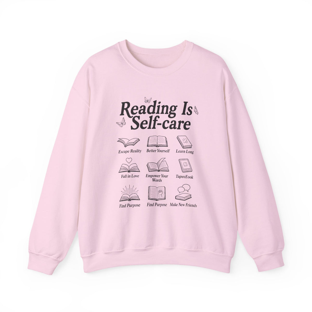Reading Is Self-Care Sweatshirt, Reading Sweatshirt, Book Sweatshirt, Book Lover Sweatshirt, Teacher Sweater, Reading Gift, Book Lover Gift