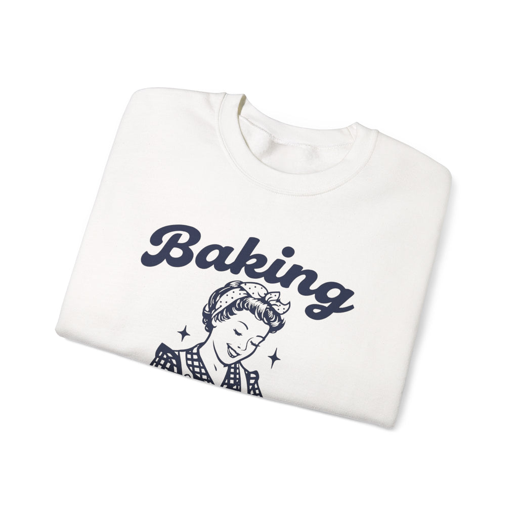 Baking Because Murder Is Wrong Sweatshirt, Funny Baking Tshirt, Baking Shirt, Gift for Bakers, Baker Gift, Baking Tee, Baking Gift for Mom