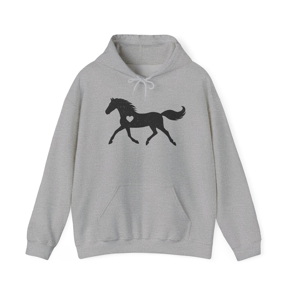 Glitter Horse Hoodie, Horse Lover Gift, Horse Lover Sweatshirt, Heart Hoodie, Equestrian Hoodie, Gift For Horse Lover, Gift For Her