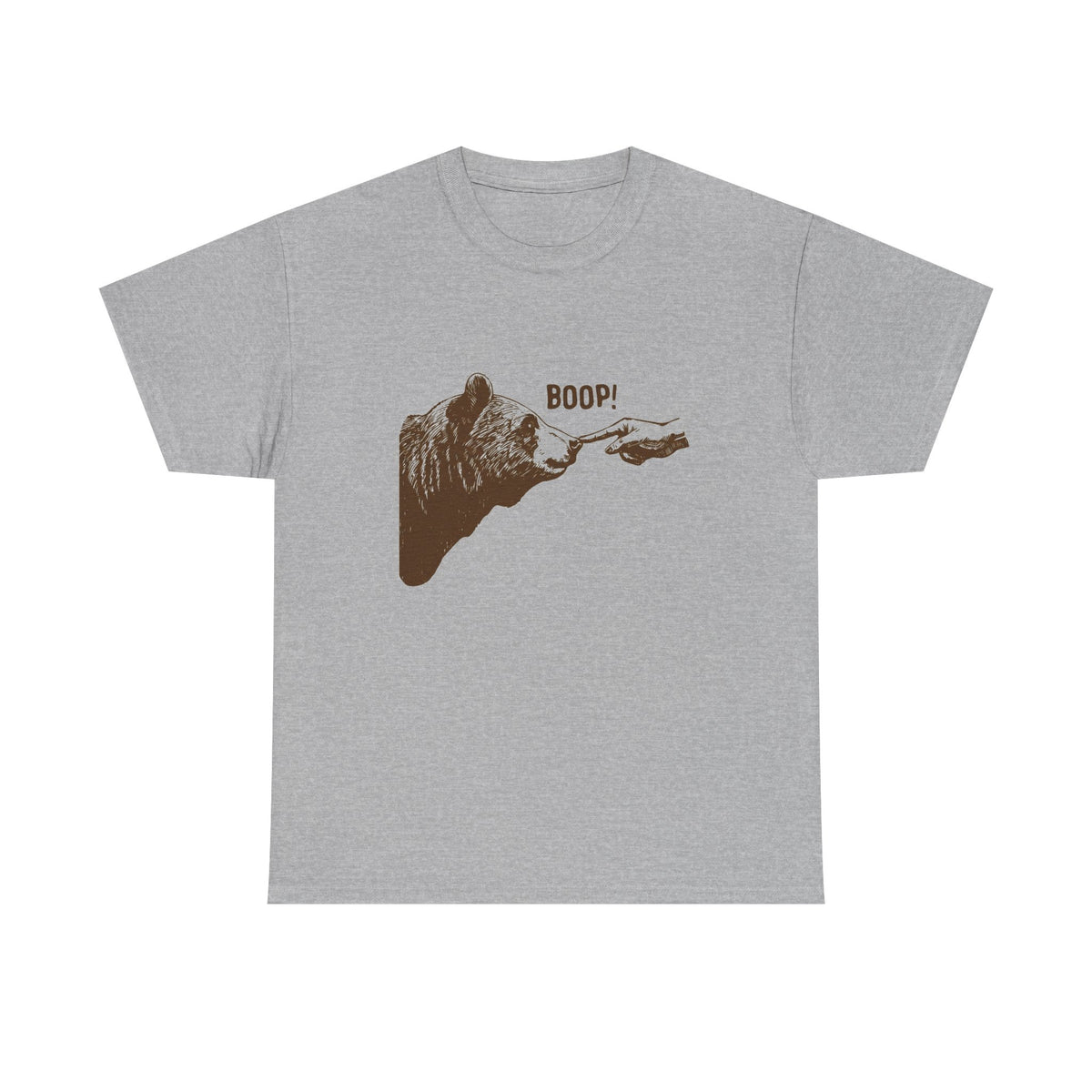 Boop! T-Shirt, Vintage Bear Finger Touching Nose Tshirt, Funny Retro Shirt, Graphic Unisex Vintage Animal Funny Meme Tee
