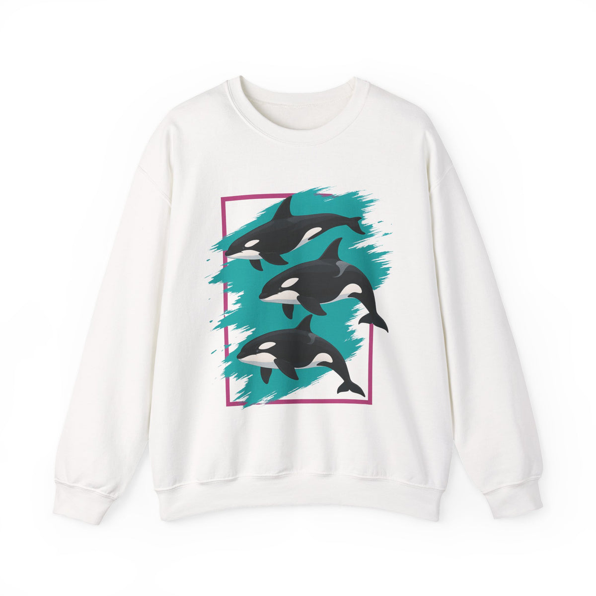 90s Orca Whale Sweatshirt Retro Environmental Graphic Crew Neck Sweatshirt Ocean Conservation Indie Crewneck Vintage Y2K Environment Sweater