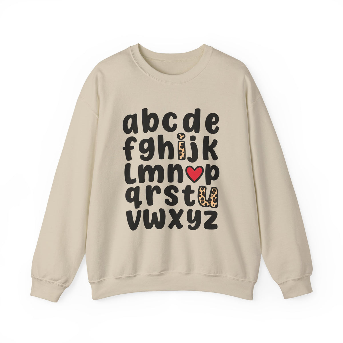 ABC I Love You Shirt, Teacher Sweatshirt, Valentine's  shirt, Alphabet Sweatshirt, Valentines Day Shirt,First Day of School Shirt,Valentines