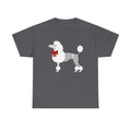 French Poodle Dressed in Houndstooth w Red Bow Comfort Colors® Tee Shirt Gift for Poodle Mom, French Poodle Lover Gift, Dog Lover Gift Shirt