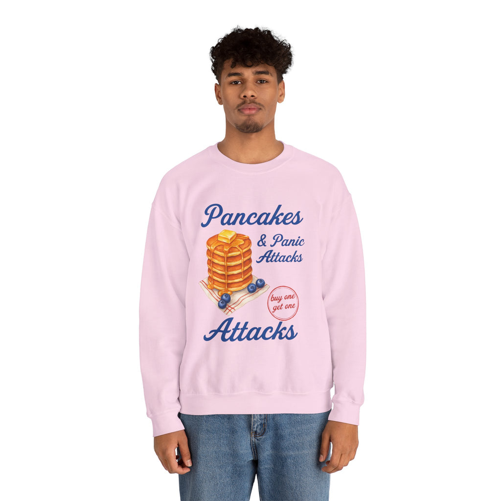 Pancakes and Panic Attacks Sweatshirt, Pancakes and Pajamas Shirt, Funny Breakfast Hoodie, Blueberry Pancake Tee, Buy One Get One Shirt
