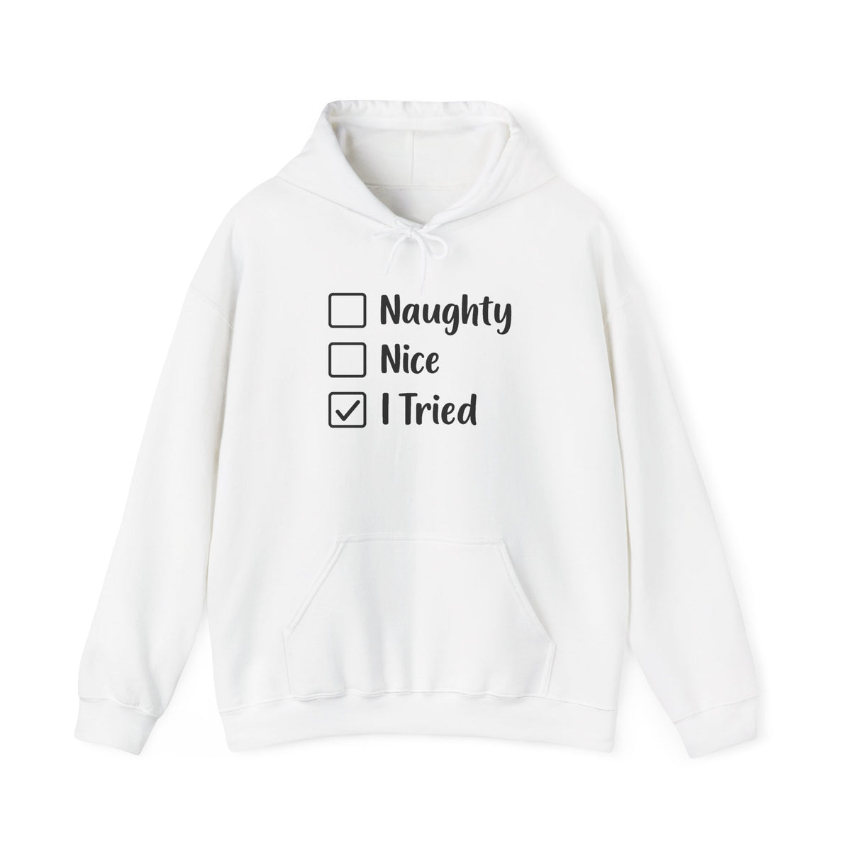 Naughty Nice I Tried Sweatshirt, Naughty Sweater, Naughty Christmas, Naughty Or Nice Hoodie, Naughty List Shirt, Funny Christmas Sweatshirts