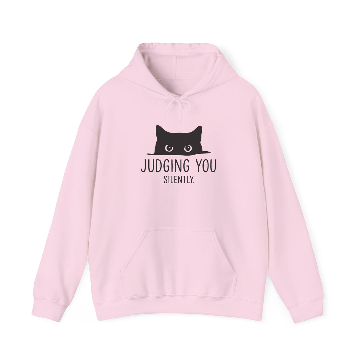 Black Cat Hoodie, Judging You Silently Hoodie,  Cute Cat Hoodie, Cat Peeking Hoodie, Womens Funny Hoodie, Gifts for Cats Lover, Cat Mom