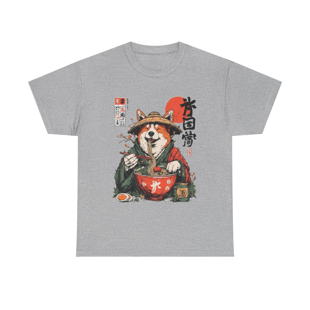 Ramen Corgi Shirt: Samurai Dog, Anime Noodle Gift
