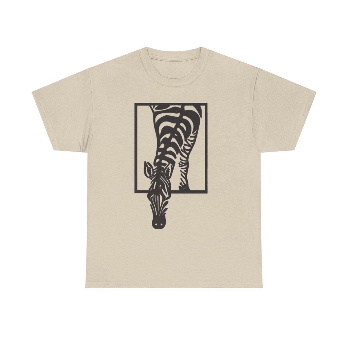 Abstract Zebra Graphic Tee: Boho Modern Art T-Shirt