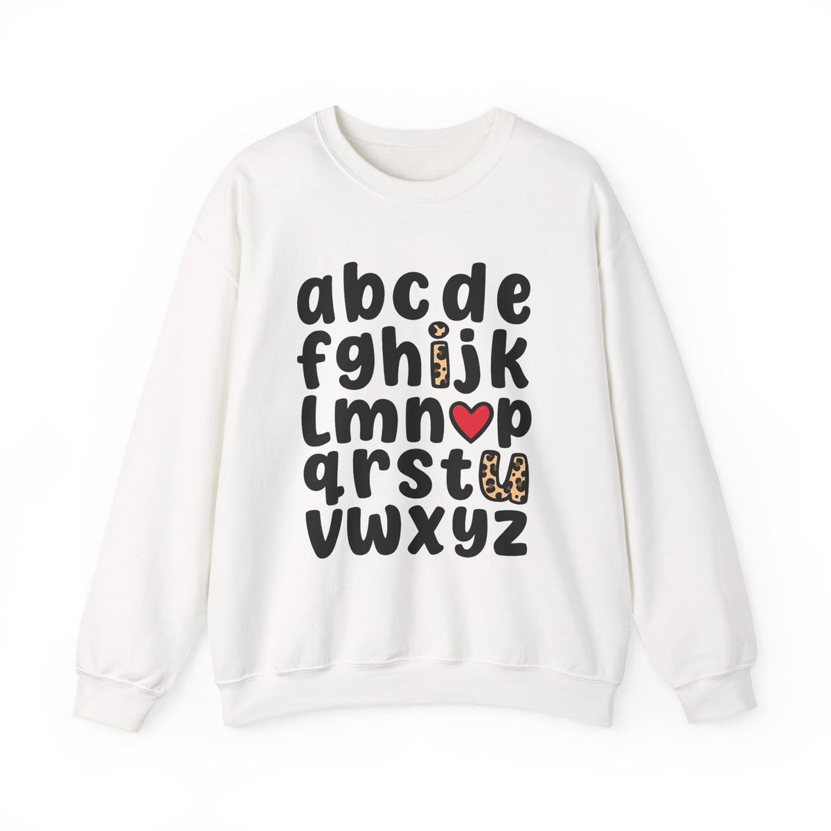ABC I Love You Shirt, Teacher Sweatshirt, Valentine's  shirt, Alphabet Sweatshirt, Valentines Day Shirt,First Day of School Shirt,Valentines