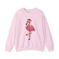 Festive Flamingo Christmas Sweatshirt: Tropical Holiday Graphic Tee