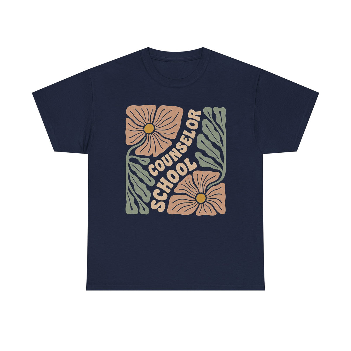 Boho Floral School Counselor T-Shirt Retro School Counselor Tshirt Wildflower Guidance Counselor Shirt First Day of School Counselor Tees