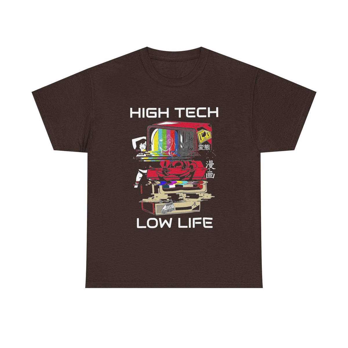 Cyberpunk T-Shirt: High Tech Low Life, Japanese Vaporwave Tee