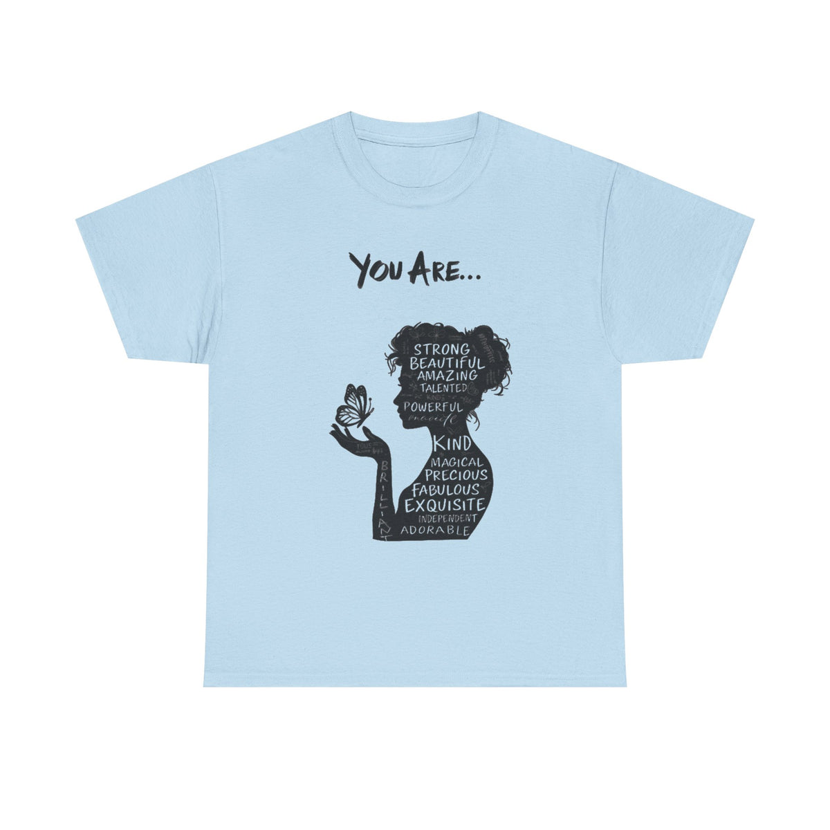 Empowering Words Affirmation T-Shirt: Inspirational Unisex Tee, Gift