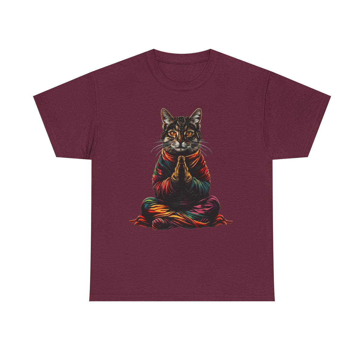 Meditating Cat T-Shirt, Spiritual Cat, Zen Cat Shirt, Yoga Cat Tee, Funny Cat Lover Gift, Relaxed Cat, Namaste Cat, Cute Cat Shirt